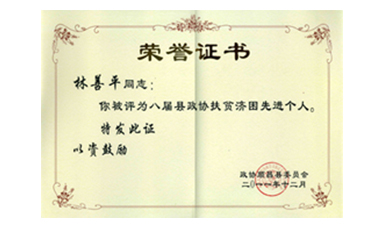 盡心盡力謀發(fā)展 盡職盡責(zé)為和諧--記縣政協(xié)常委、虹潤(rùn)公司董事長(zhǎng)林善平